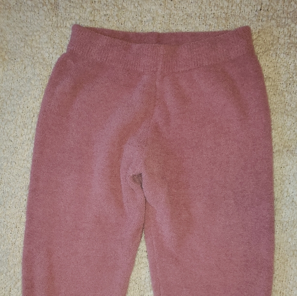 Eddie Bauer Pink Fuzzy Sweatpants - Picture 2 of 3